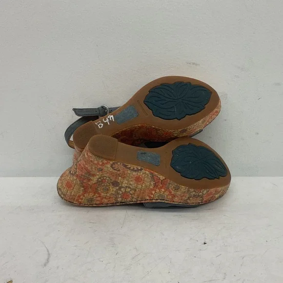 Born Gray Leather Slingback Heels Women's Shoe Size 8 - Picture 3 of 6